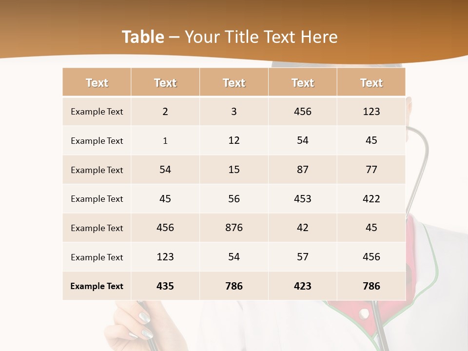 A Woman Doctor With A Stethoscope Powerpoint Presentation PowerPoint Template