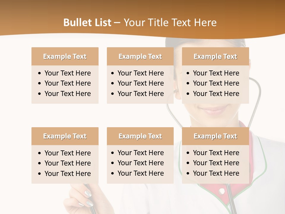 A Woman Doctor With A Stethoscope Powerpoint Presentation PowerPoint Template