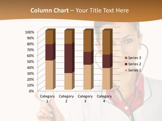 A Woman Doctor With A Stethoscope Powerpoint Presentation PowerPoint Template