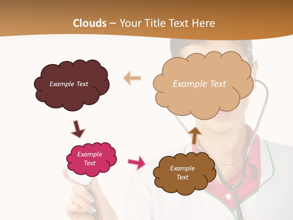 A Woman Doctor With A Stethoscope Powerpoint Presentation PowerPoint Template