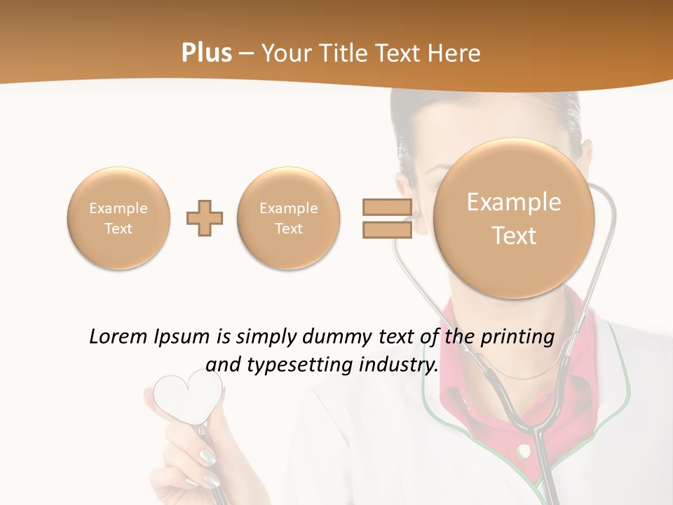 A Woman Doctor With A Stethoscope Powerpoint Presentation PowerPoint Template