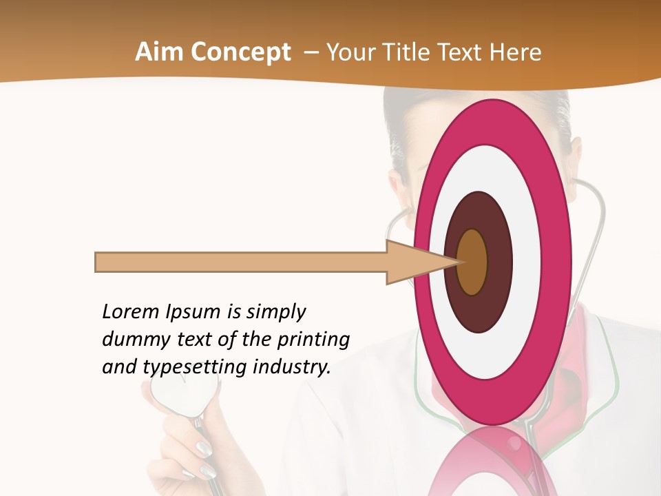 A Woman Doctor With A Stethoscope Powerpoint Presentation PowerPoint Template