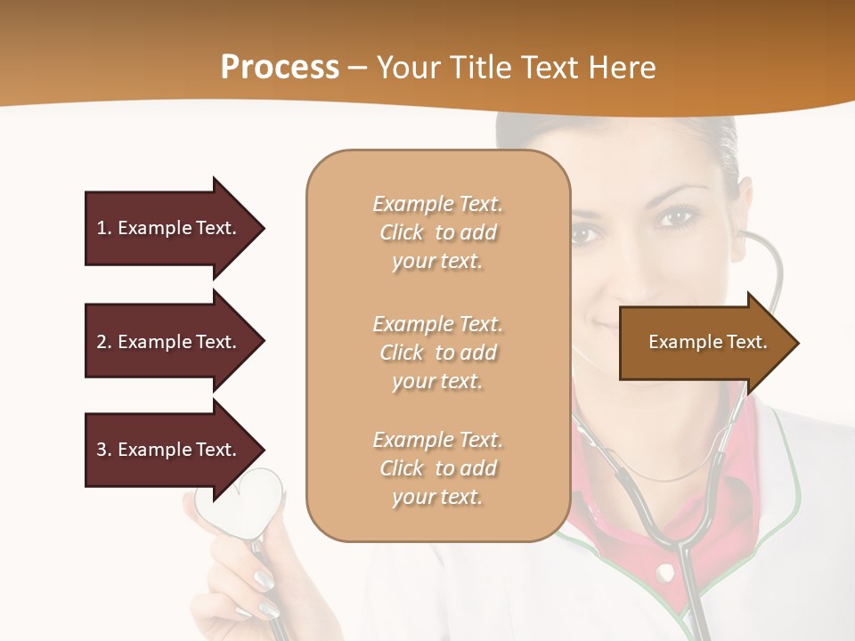 A Woman Doctor With A Stethoscope Powerpoint Presentation PowerPoint Template