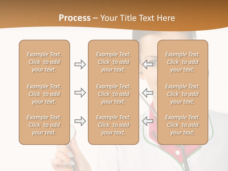 A Woman Doctor With A Stethoscope Powerpoint Presentation PowerPoint Template