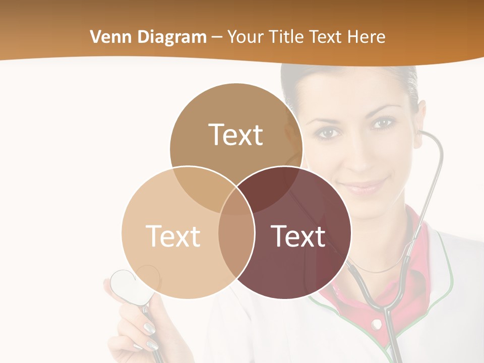 A Woman Doctor With A Stethoscope Powerpoint Presentation PowerPoint Template