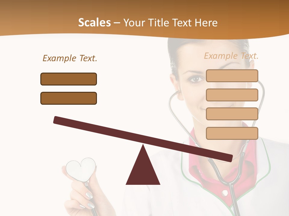 A Woman Doctor With A Stethoscope Powerpoint Presentation PowerPoint Template