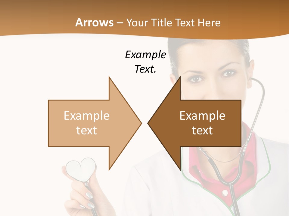 A Woman Doctor With A Stethoscope Powerpoint Presentation PowerPoint Template