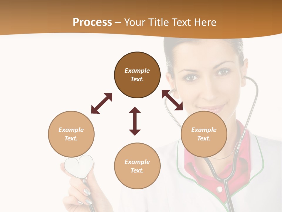 A Woman Doctor With A Stethoscope Powerpoint Presentation PowerPoint Template