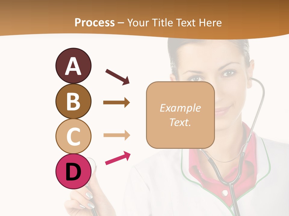 A Woman Doctor With A Stethoscope Powerpoint Presentation PowerPoint Template