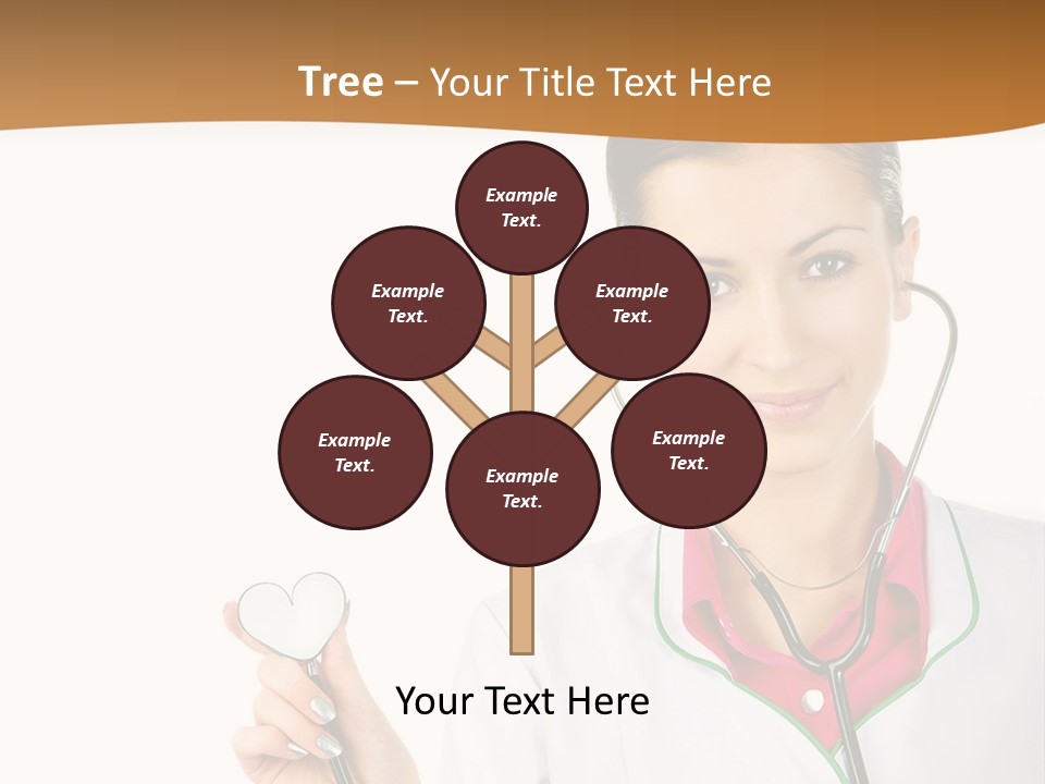 A Woman Doctor With A Stethoscope Powerpoint Presentation PowerPoint Template