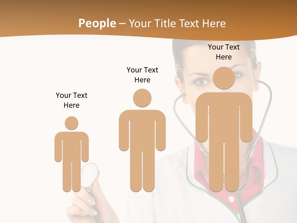 A Woman Doctor With A Stethoscope Powerpoint Presentation PowerPoint Template