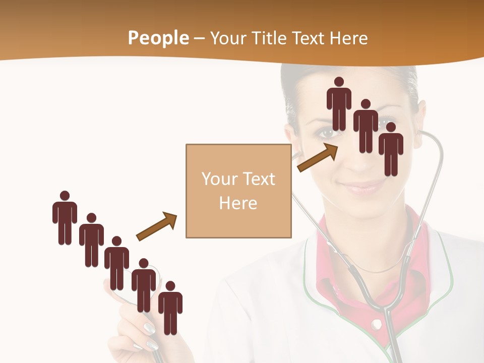 A Woman Doctor With A Stethoscope Powerpoint Presentation PowerPoint Template