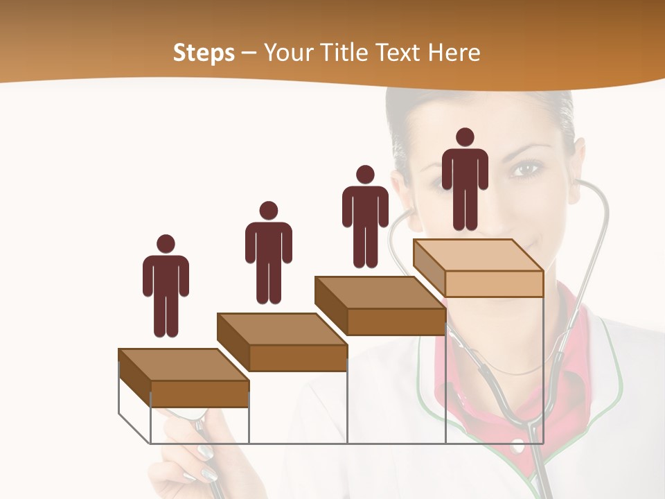 A Woman Doctor With A Stethoscope Powerpoint Presentation PowerPoint Template