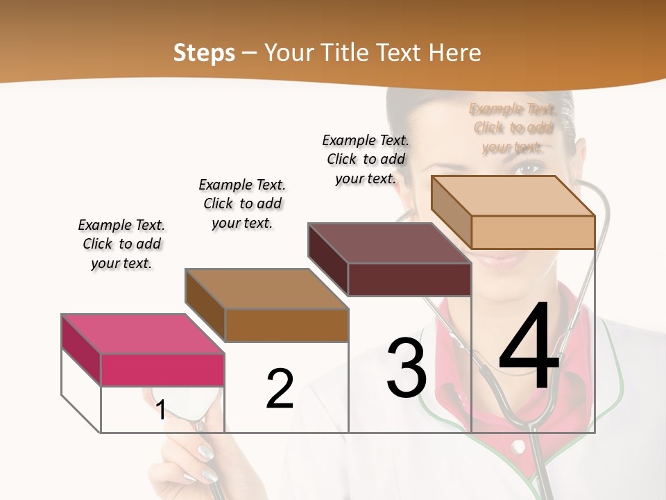 A Woman Doctor With A Stethoscope Powerpoint Presentation PowerPoint Template