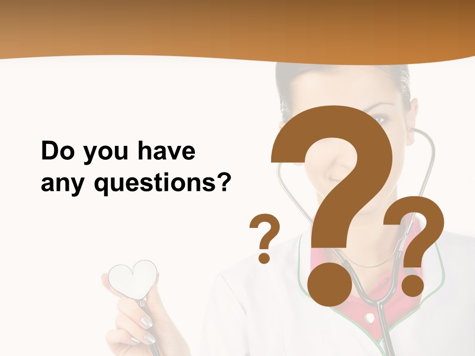 A Woman Doctor With A Stethoscope Powerpoint Presentation PowerPoint Template