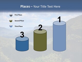 A Scenic View Of The Blue Mountains With Clouds In The Sky PowerPoint Template