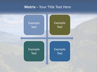 A Scenic View Of The Blue Mountains With Clouds In The Sky PowerPoint Template