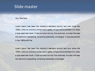 A Scenic View Of The Blue Mountains With Clouds In The Sky PowerPoint Template