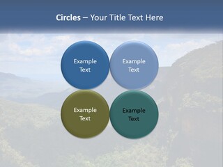 A Scenic View Of The Blue Mountains With Clouds In The Sky PowerPoint Template