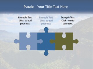 A Scenic View Of The Blue Mountains With Clouds In The Sky PowerPoint Template