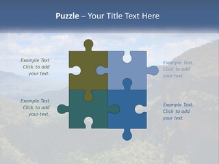 A Scenic View Of The Blue Mountains With Clouds In The Sky PowerPoint Template