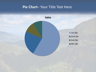 A Scenic View Of The Blue Mountains With Clouds In The Sky PowerPoint Template