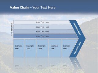 A Scenic View Of The Blue Mountains With Clouds In The Sky PowerPoint Template