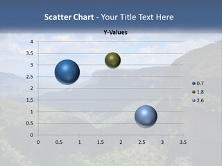 A Scenic View Of The Blue Mountains With Clouds In The Sky PowerPoint Template