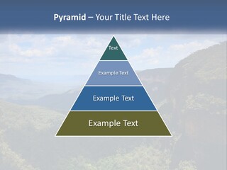 A Scenic View Of The Blue Mountains With Clouds In The Sky PowerPoint Template