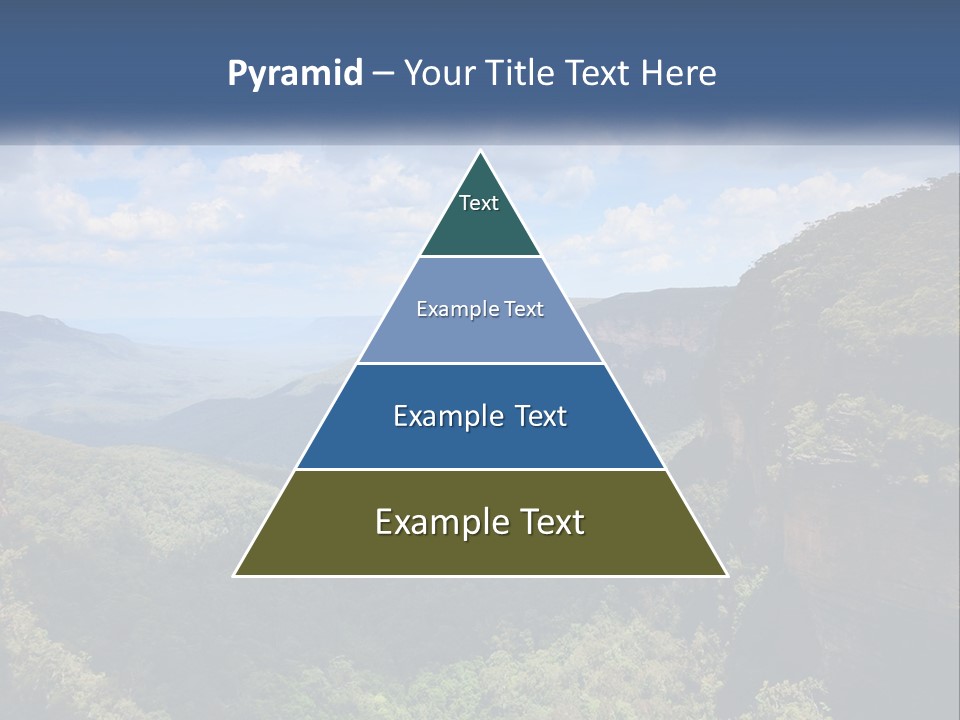 A Scenic View Of The Blue Mountains With Clouds In The Sky PowerPoint Template