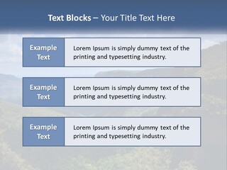 A Scenic View Of The Blue Mountains With Clouds In The Sky PowerPoint Template