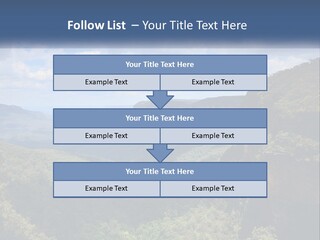 A Scenic View Of The Blue Mountains With Clouds In The Sky PowerPoint Template