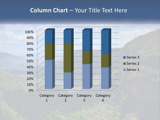 A Scenic View Of The Blue Mountains With Clouds In The Sky PowerPoint Template