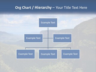 A Scenic View Of The Blue Mountains With Clouds In The Sky PowerPoint Template