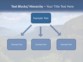 A Scenic View Of The Blue Mountains With Clouds In The Sky PowerPoint Template