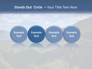 A Scenic View Of The Blue Mountains With Clouds In The Sky PowerPoint Template