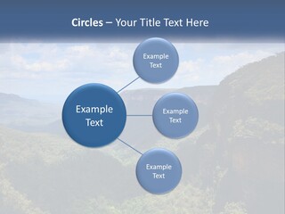 A Scenic View Of The Blue Mountains With Clouds In The Sky PowerPoint Template