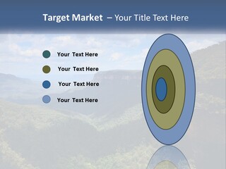 A Scenic View Of The Blue Mountains With Clouds In The Sky PowerPoint Template