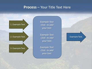 A Scenic View Of The Blue Mountains With Clouds In The Sky PowerPoint Template