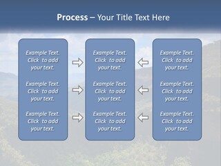 A Scenic View Of The Blue Mountains With Clouds In The Sky PowerPoint Template