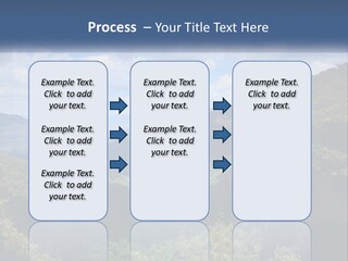 A Scenic View Of The Blue Mountains With Clouds In The Sky PowerPoint Template