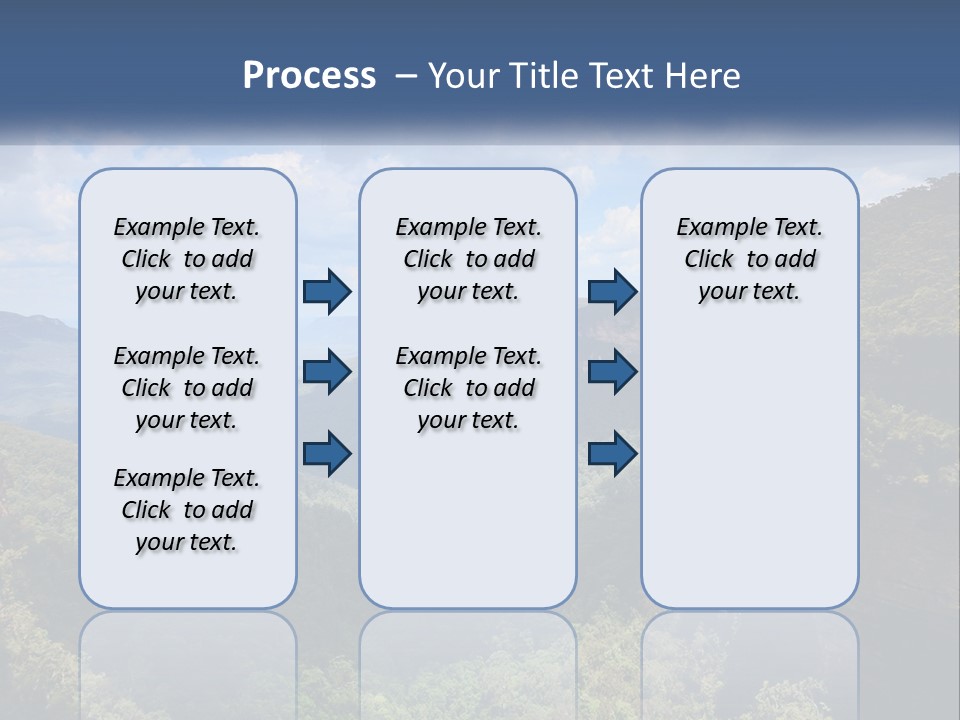 A Scenic View Of The Blue Mountains With Clouds In The Sky PowerPoint Template