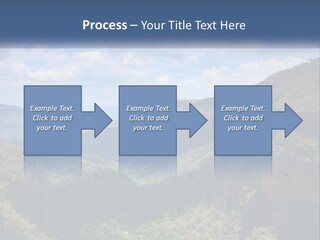 A Scenic View Of The Blue Mountains With Clouds In The Sky PowerPoint Template