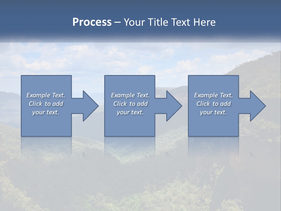 A Scenic View Of The Blue Mountains With Clouds In The Sky PowerPoint Template