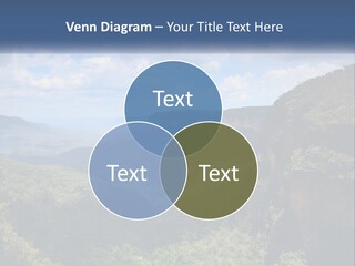 A Scenic View Of The Blue Mountains With Clouds In The Sky PowerPoint Template