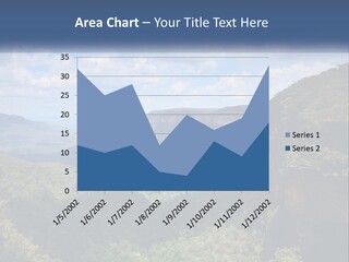 A Scenic View Of The Blue Mountains With Clouds In The Sky PowerPoint Template