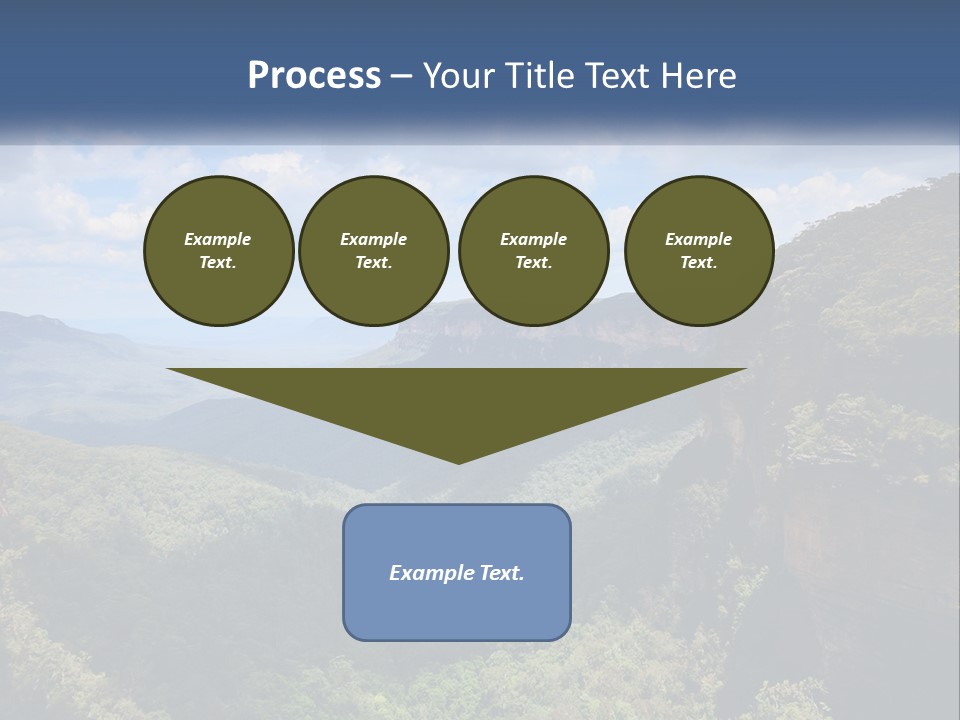 A Scenic View Of The Blue Mountains With Clouds In The Sky PowerPoint Template