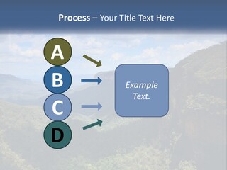 A Scenic View Of The Blue Mountains With Clouds In The Sky PowerPoint Template