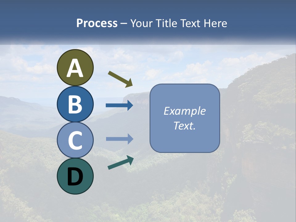 A Scenic View Of The Blue Mountains With Clouds In The Sky PowerPoint Template