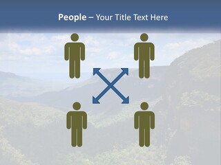 A Scenic View Of The Blue Mountains With Clouds In The Sky PowerPoint Template